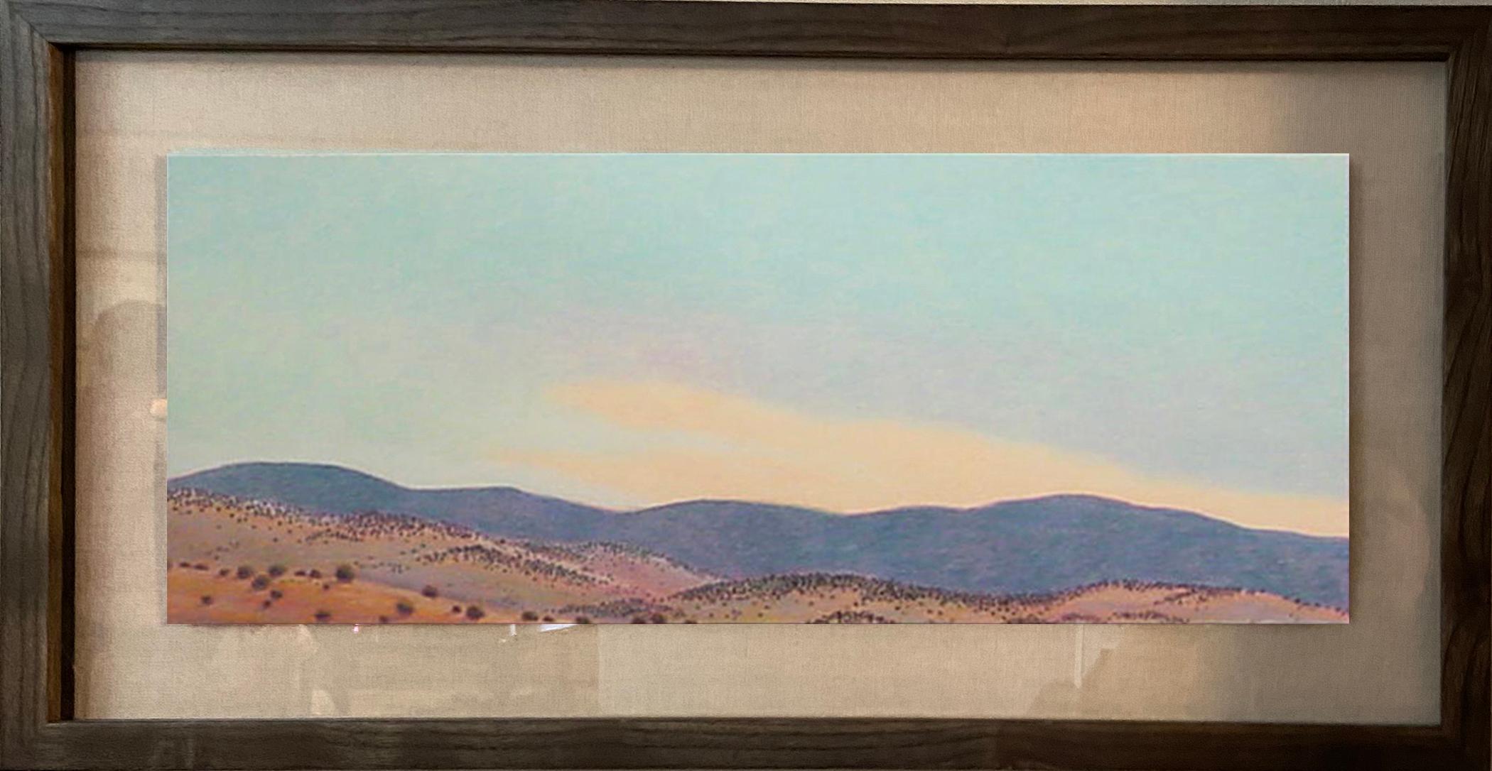Chama Hills, 16x28" framed oil pastel