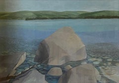Sand Bar, 17x25" gerahmt Prisma Farbe