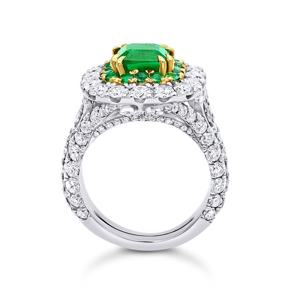 Emerald Cut Royal 1.80 Carat Emerald Ring