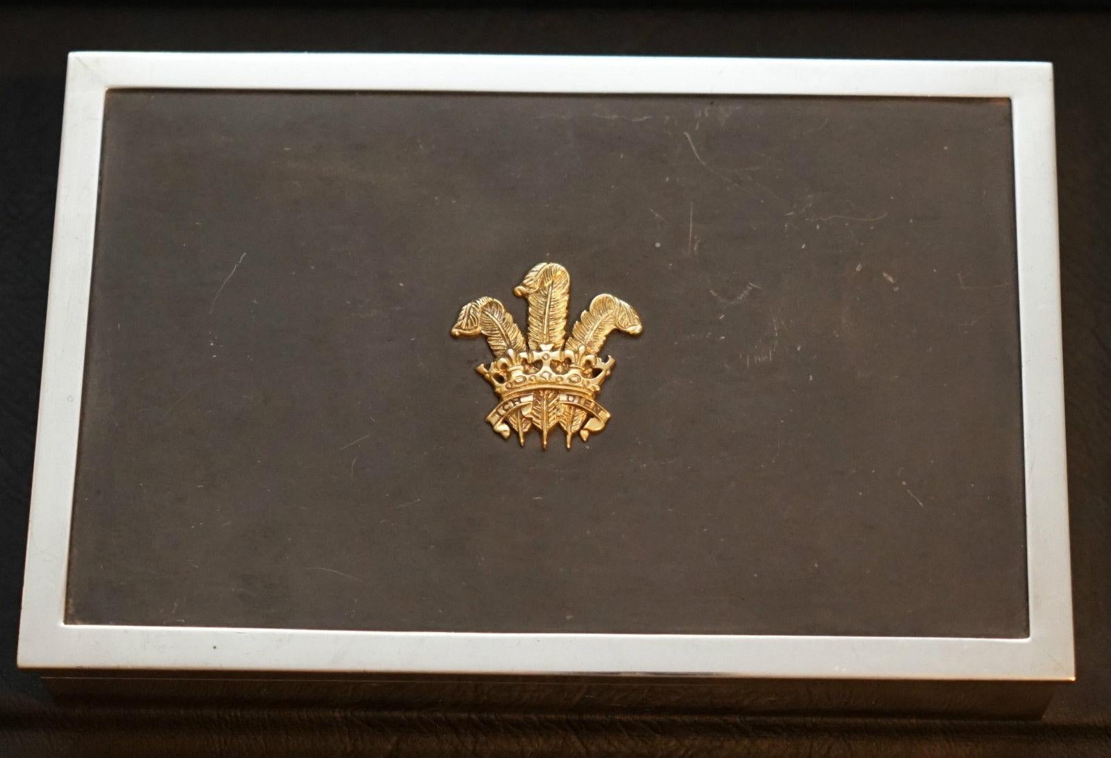 Mid-Century Modern Royal 1981 Sterling Silver Box to Commemorate Lady Diana & Price Charles Wedding