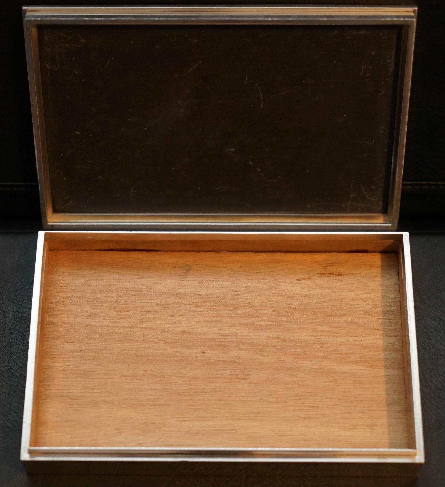 Hand-Carved Royal 1981 Sterling Silver Box to Commemorate Lady Diana & Price Charles Wedding