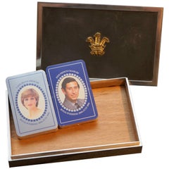 Boîte royale en argent sterling de 1981 commémorant le mariage de Lady Diana & Prix Charles