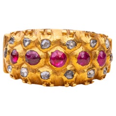 Royal 19th Century Siam Diamond and Ruby Ring