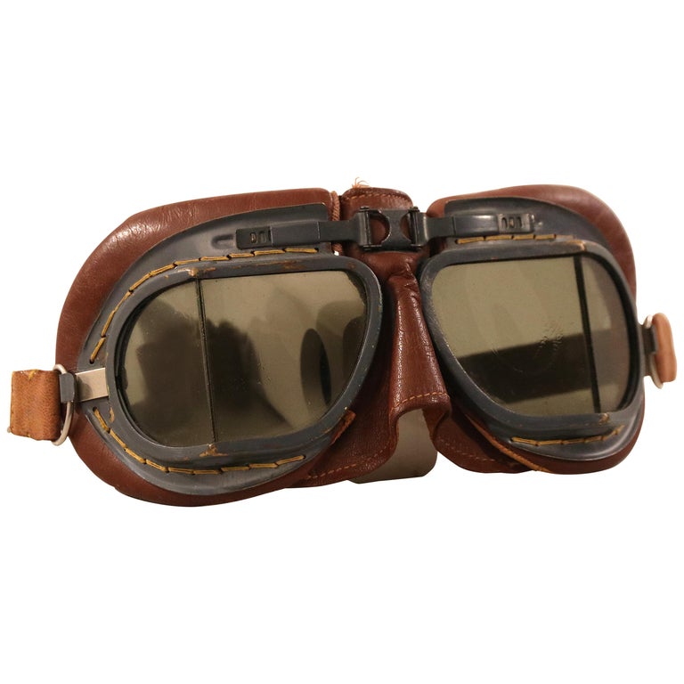 Royal Air Force Aviatior Goggles original WWII at 1stDibs