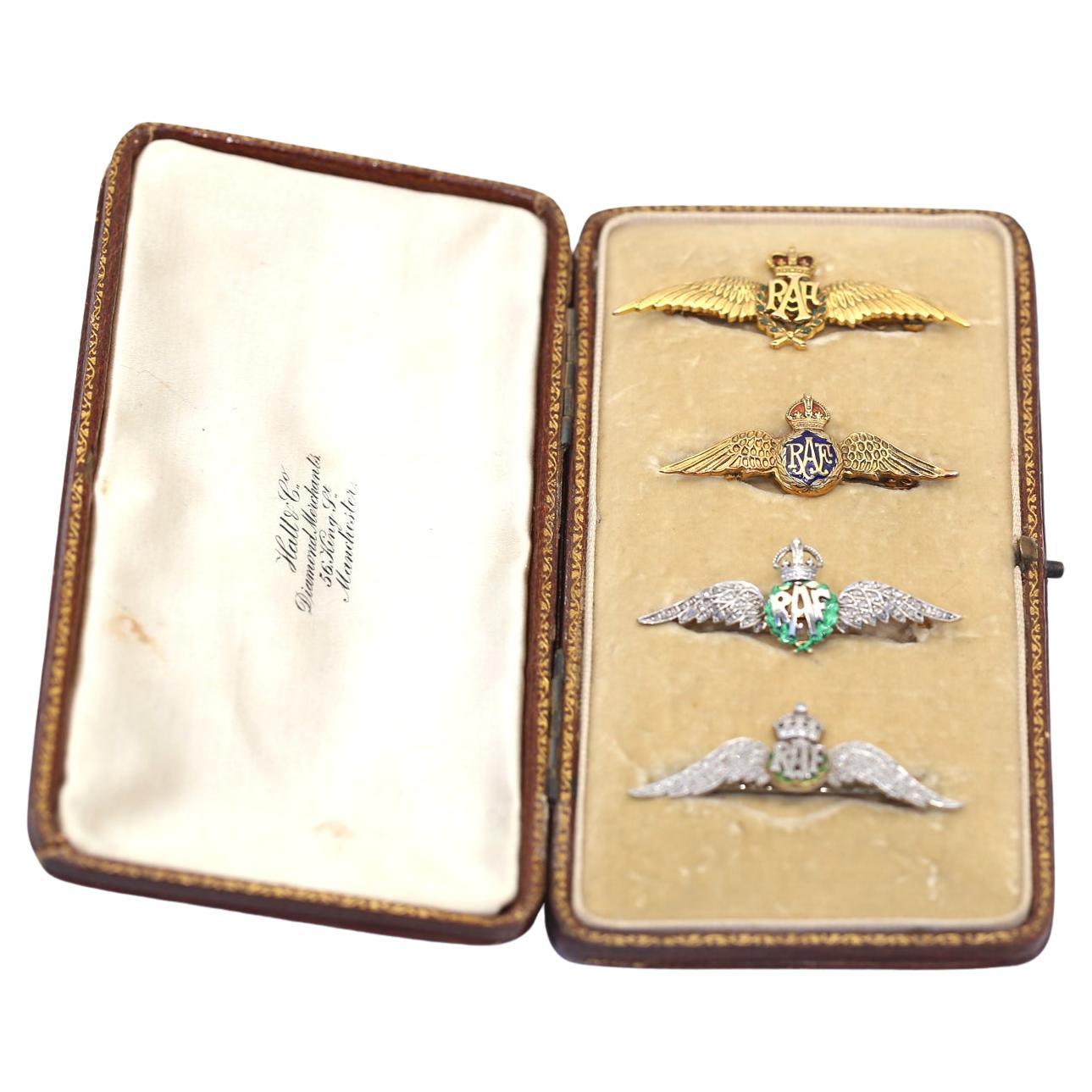 Royal Air Force RAF Sweetheart Wings Brooch Collection Box Set, 1920