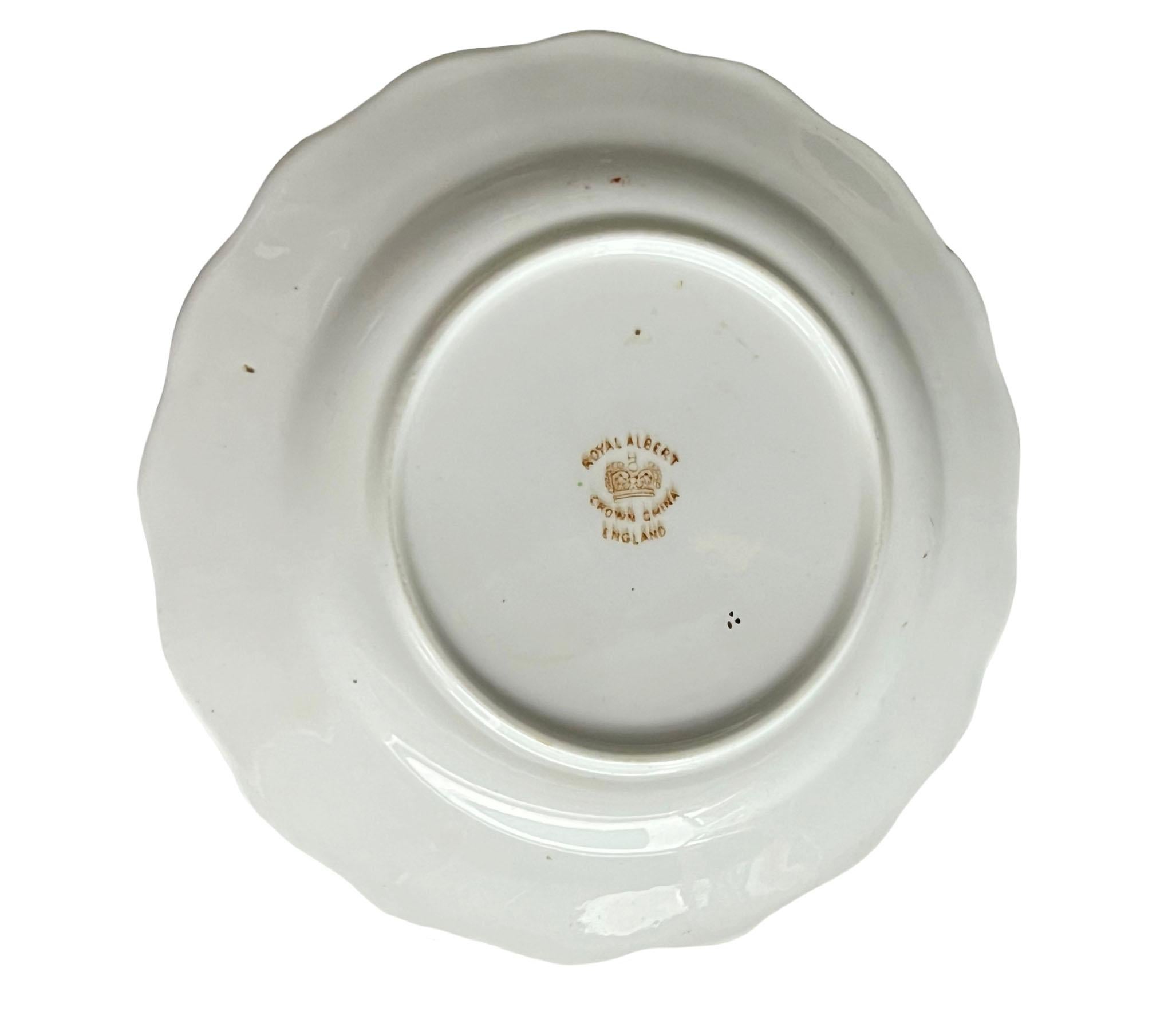Royal Albert Crown Imari Saucer In Good Condition In Clearwater, FL