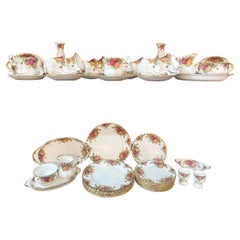 Vintage Royal Albert porcelain set "Old Country Roses" 1960s