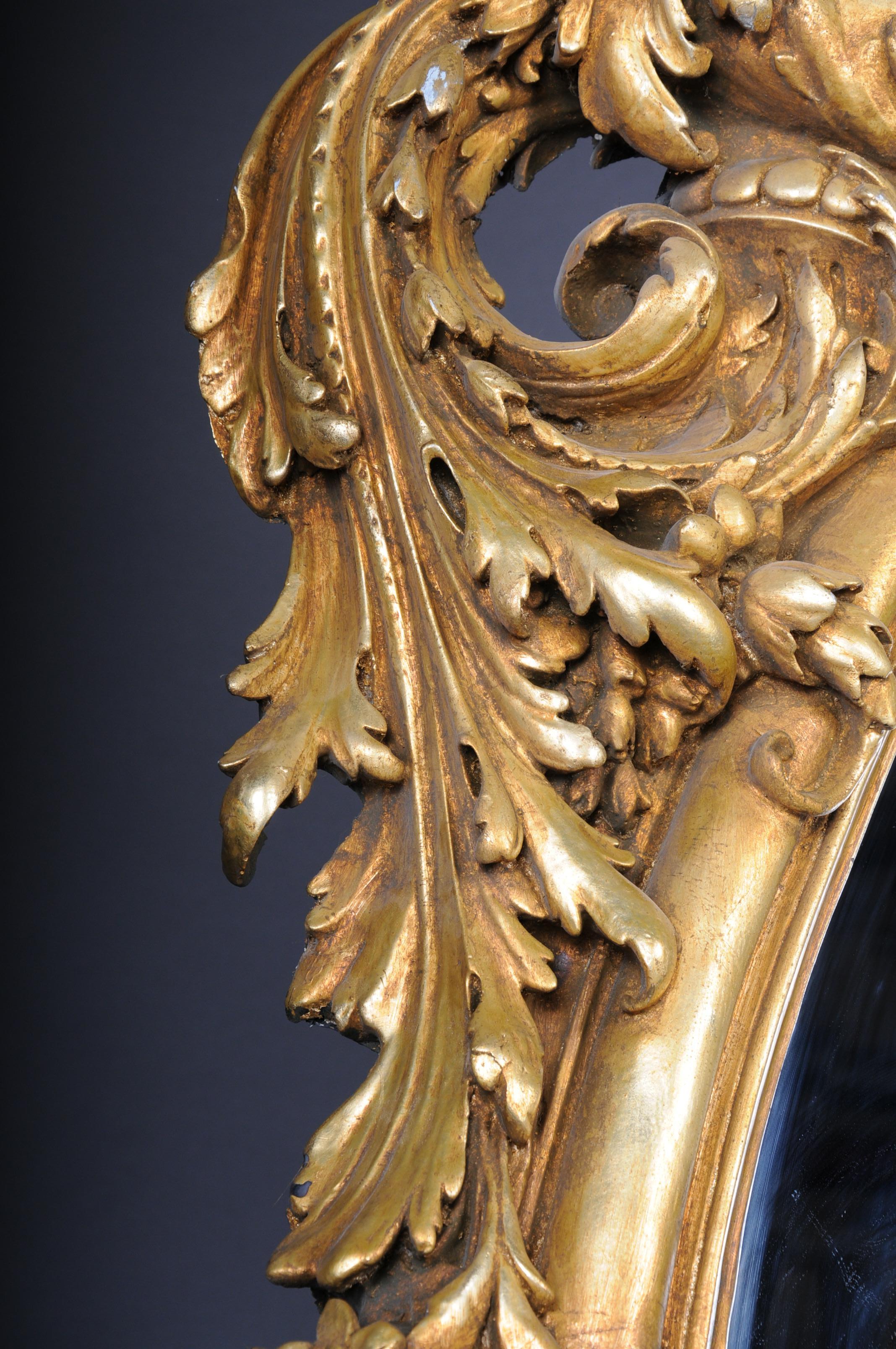 Royal and Monumental Gilded Wall Mirror After F. Linke, Paris For Sale 12