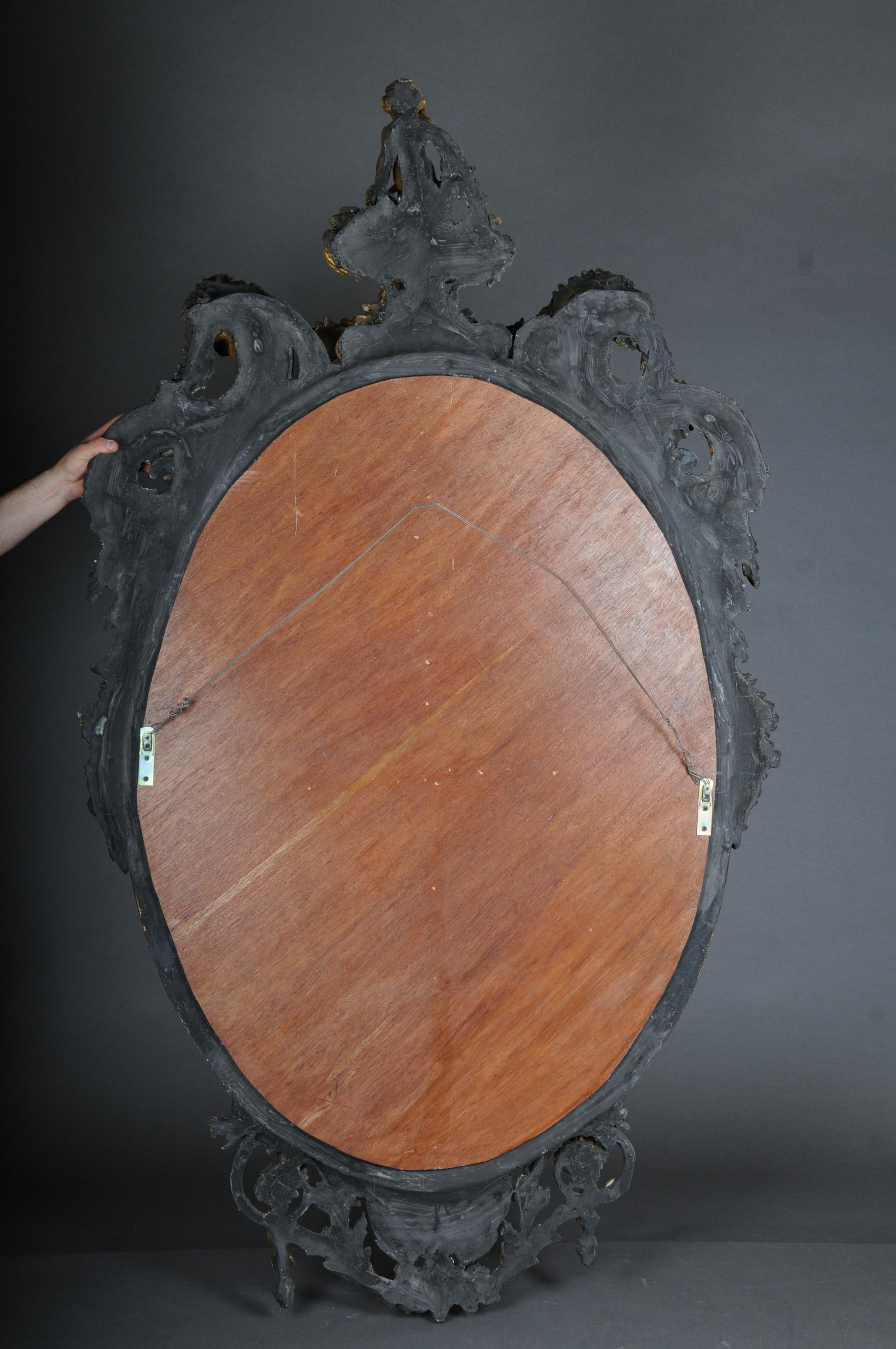 Royal and Monumental Gilded Wall Mirror After F. Linke, Paris For Sale 13