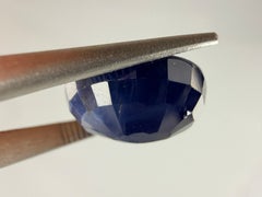 Royal Antwerp Gem GRA Certified Natural Basaltic Sapphire 10.74 Ct Oval Cut