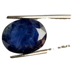 Royal Antwerp Gem GRA Certified Natural Basaltic Sapphire 10.83 Ct Oval Mixed Cu