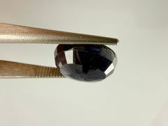 Royal Antwerp Gem GRA Certified Natural Basaltic Sapphire 6.73 Ct Oval Cut