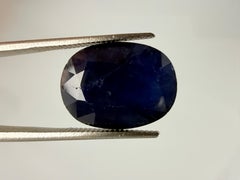 Royal Antwerp Gem GRA Certified Natural Basaltic Sapphire 8.75 Ct Oval Cut
