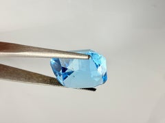 Royal Antwerp Gem GRA Certified Natural Blue Topaz 18.46 Ct Cushion Mixed Cut