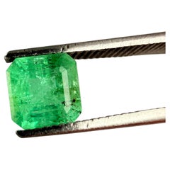 Royal Antwerp Gem GRA Certified Natural Emerald 0.75 Ct Cut Cornered Square Step