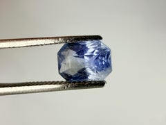 Königlicher Antwerpener Edelstein GRA-zertifizierter natürlicher hellblauer Saphir 1,18 Karat Schliff-Eckig