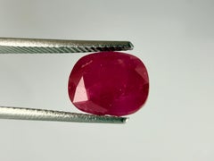 Royal Antwerp Gem GRA Certified Natural Pinkish Red Ruby 1.88 Ct No Heat