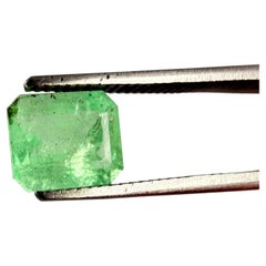 Royal Antwerp Gem GRA Certified Natural Russian Emerald 0.98 Ct Emerald Cut