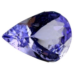 Royal Antwerp Gem GRA Certified Natural Tanzanite 0.83 Ct Pear Cut