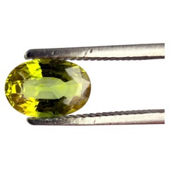 Royal Antwerp Gem GRA Certified Natural Yellow Sapphire 0.72 Ct Oval Mixed Cut