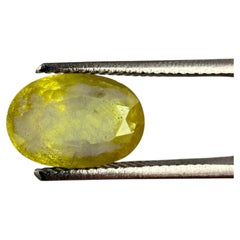 Royal Antwerp Gem GRA Certified Natural Yellow Sapphire 1.65 Ct Oval Mixed Cut