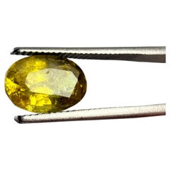 Royal Antwerp Gem GRA Certified Natural Yellow Sapphire 1.86 Ct No Heat