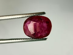 Royal Antwerp Gem Madagascar Ruby 1.39 Ct Oval Cut Certified