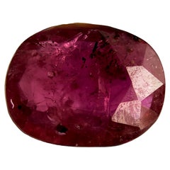 Royal Antwerp Gem Madagascar Ruby 1.39 Ct Oval Cut Certified