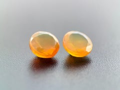 Royal Antwerp Gem Natural Fire Opal Pair 1.25 Ct Certified