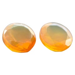 Royal Antwerp Gem Natural Fire Opal Pair 1.25 Ct Certified