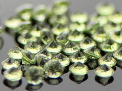 Royal Antwerp Gem Natural Green Sapphire Parcel 0.97 Ct Round Brilliant Cut Cert