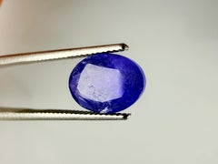 Königlicher Antwerpener Edelstein Natürlicher Tansanit 1,75 Karat Oval gemischter Schliff Zertifiziert