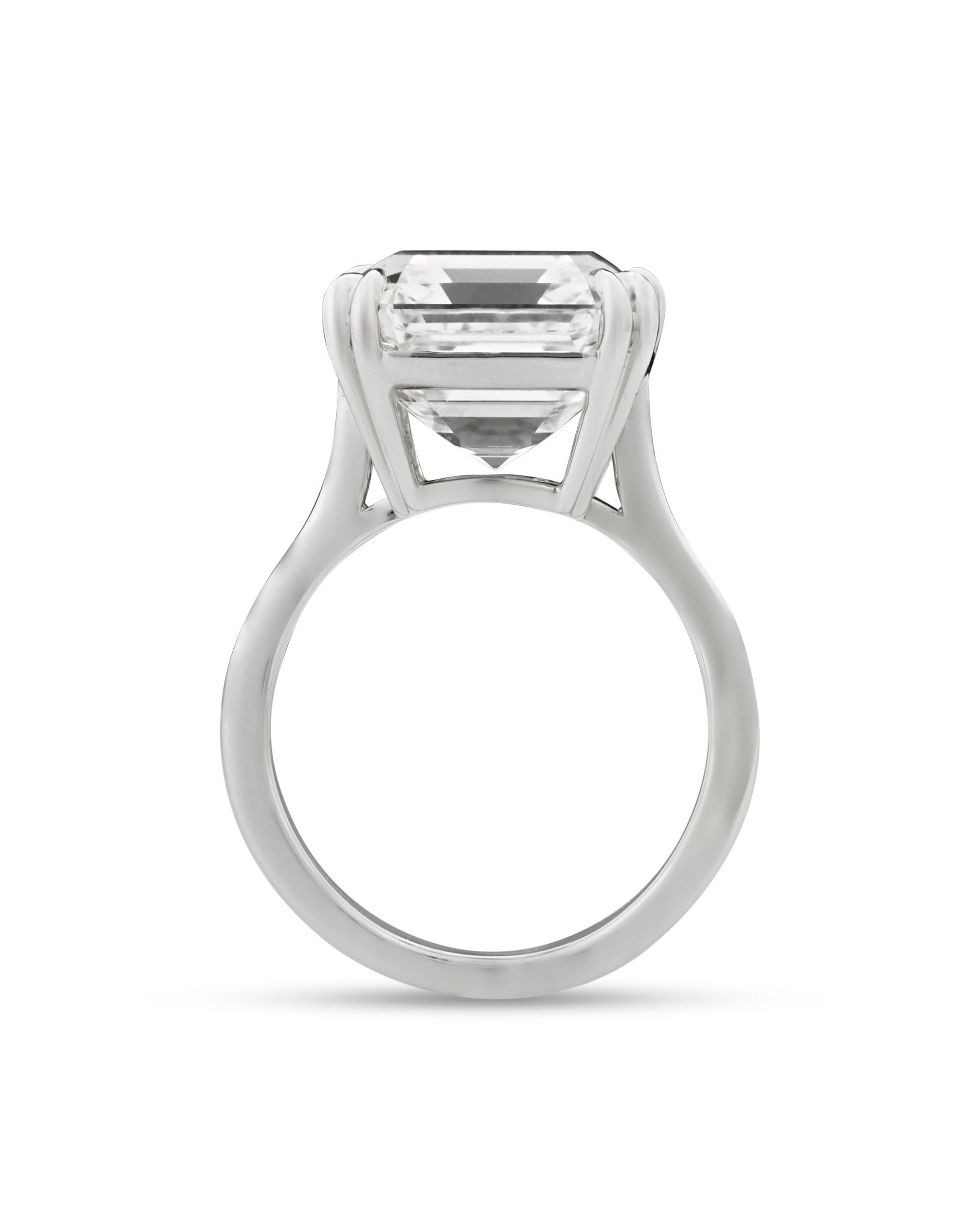 Modern Royal Asscher-Cut Diamond Ring, 10.73 Carats