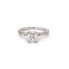 Georgiana Oval 1.00 tcw Diamond Engagement Ring 14kt WG by Royal Asscher