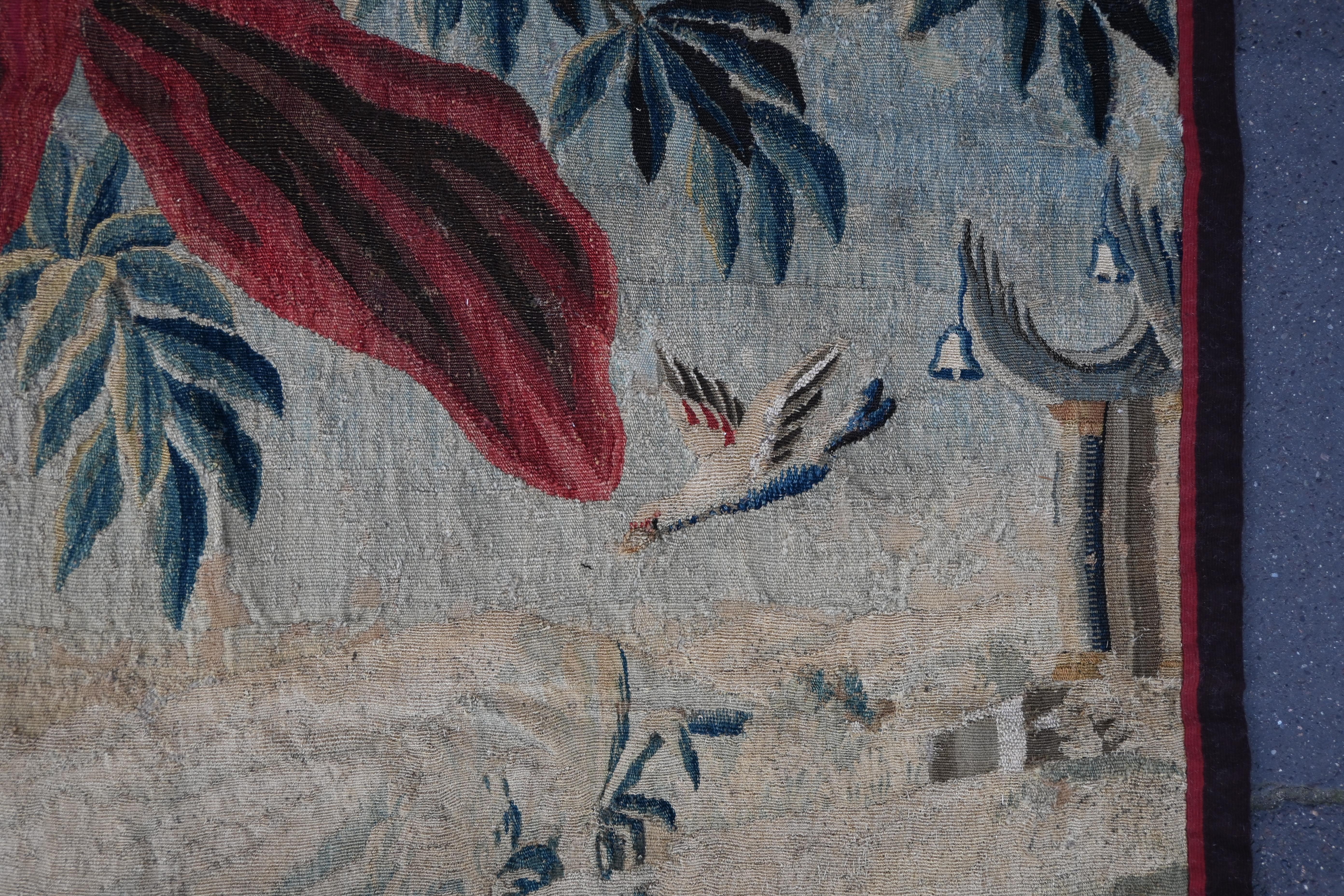 Royal Aubusson Manufactory Tapestry, greenery 18th Century L260x177 No. 1436 For Sale 1