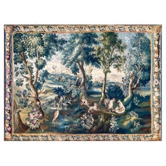 Tapiz de la Real Manufactura de Aubusson XVIII - Según Jean-Baptis Oudry - N 1570