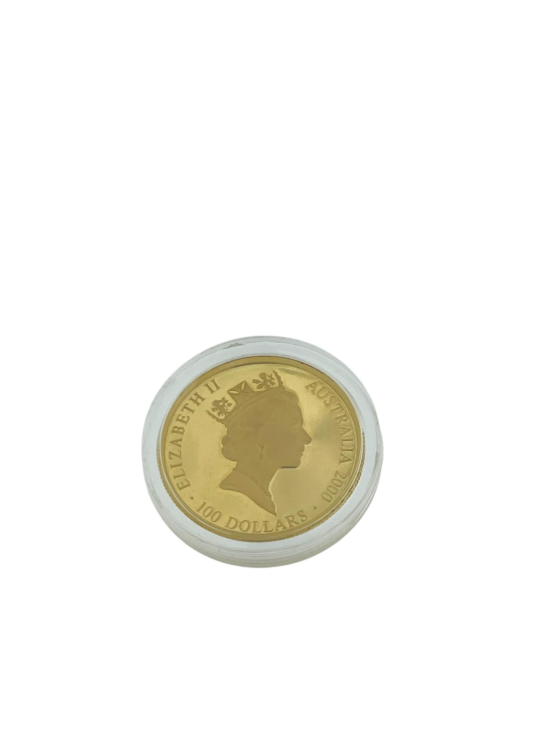 Real Moneda Olímpica Australiana de Oro de 24 Kilates Sydney 2000 Moderno en venta