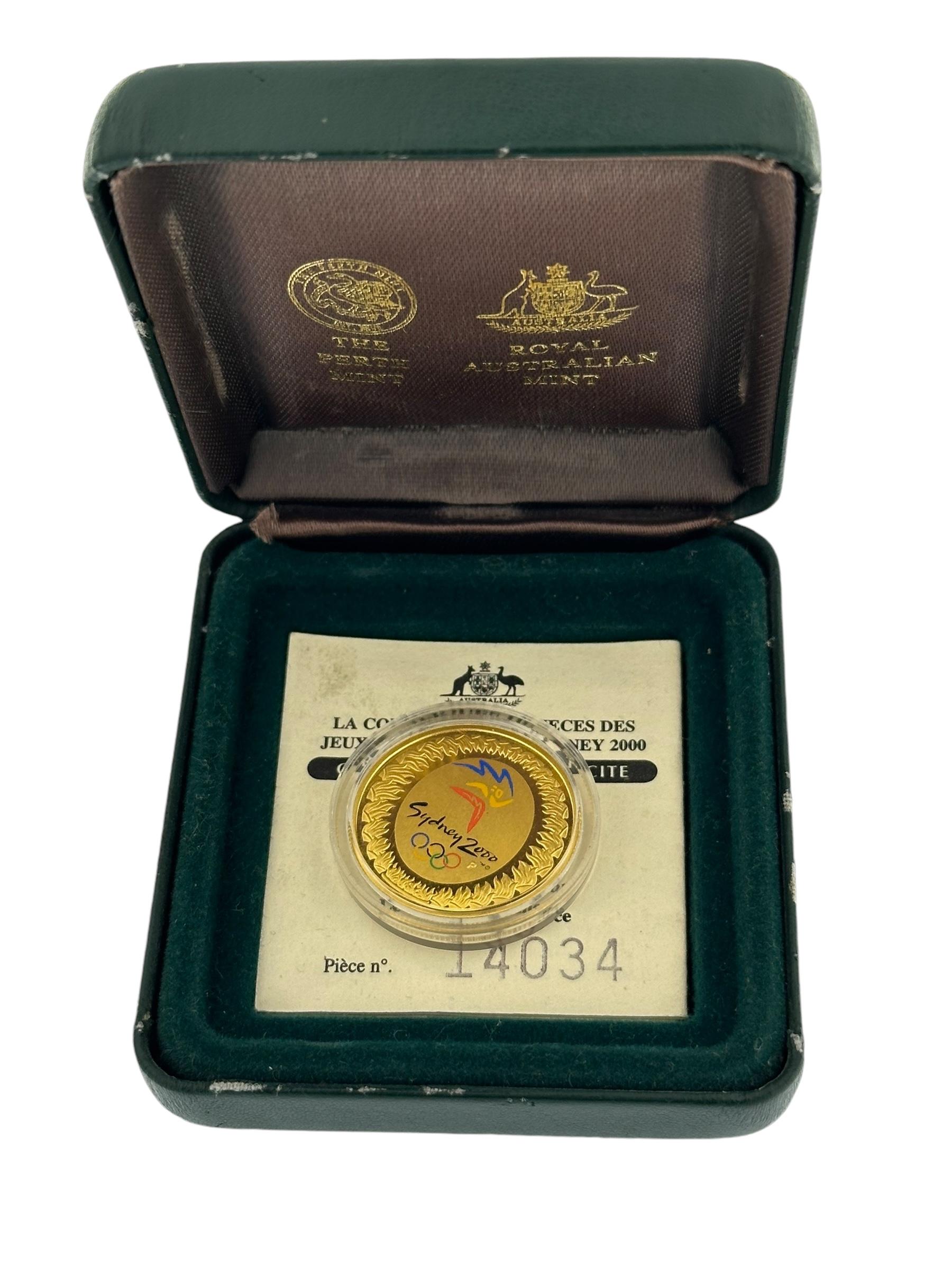 Real Moneda Olímpica Australiana de Oro de 24 Kilates Sydney 2000 en Bueno estado para la venta en Esch sur Alzette, Esch-sur-Alzette
