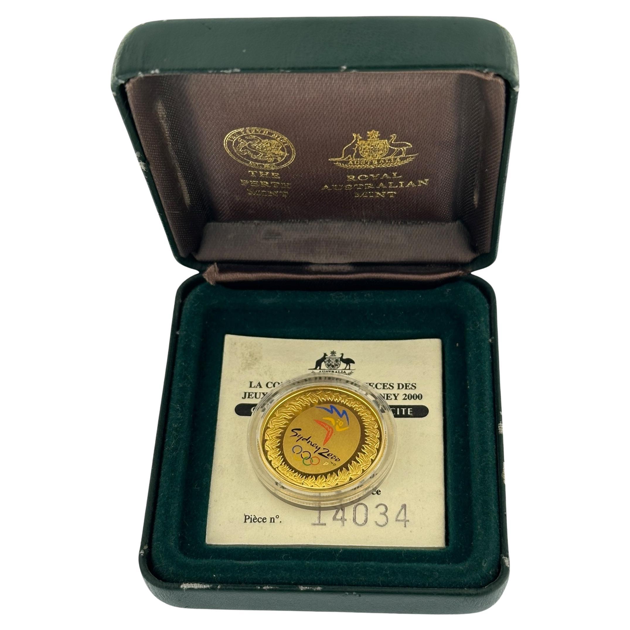 Royal Australian Olympic 24 Karat Gold Coin Sydney 2000