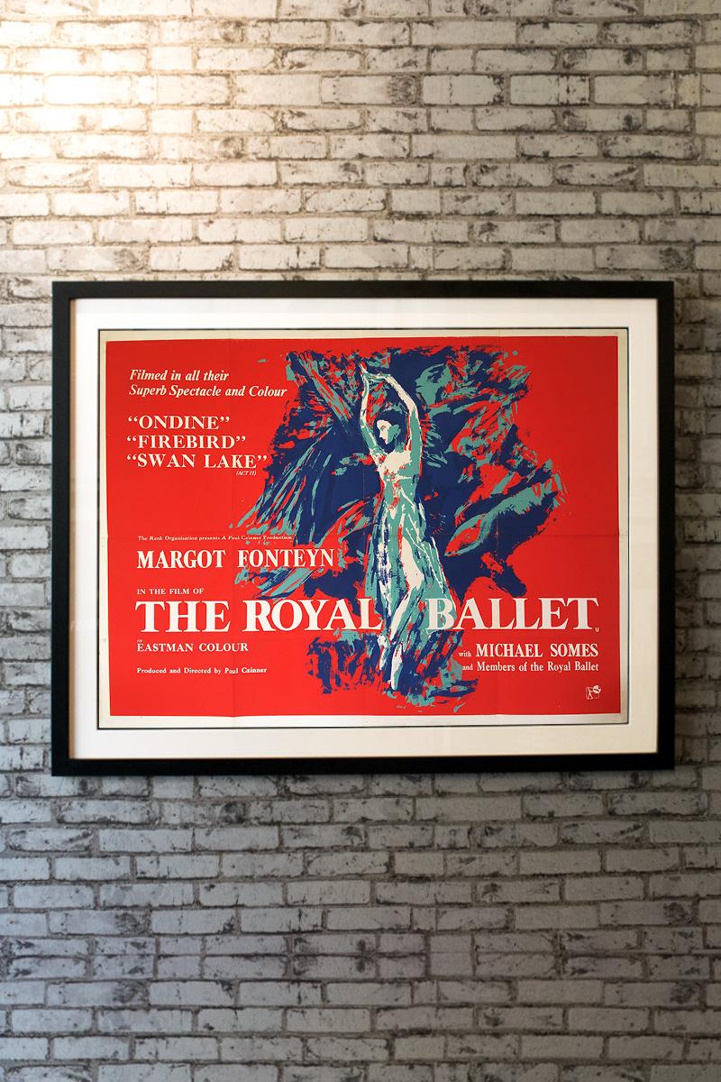 Fabulous Original British 30 inch x 40 inch Quad Poster for the 1960 Paul Czinner Musical THE ROYAL BALLET, with music by Hans Werner Henze (from the ballet Ondine), Igor Stravinsky (from the ballet Firebird) and Pyotr Ilyich Tchaikovsky (from the