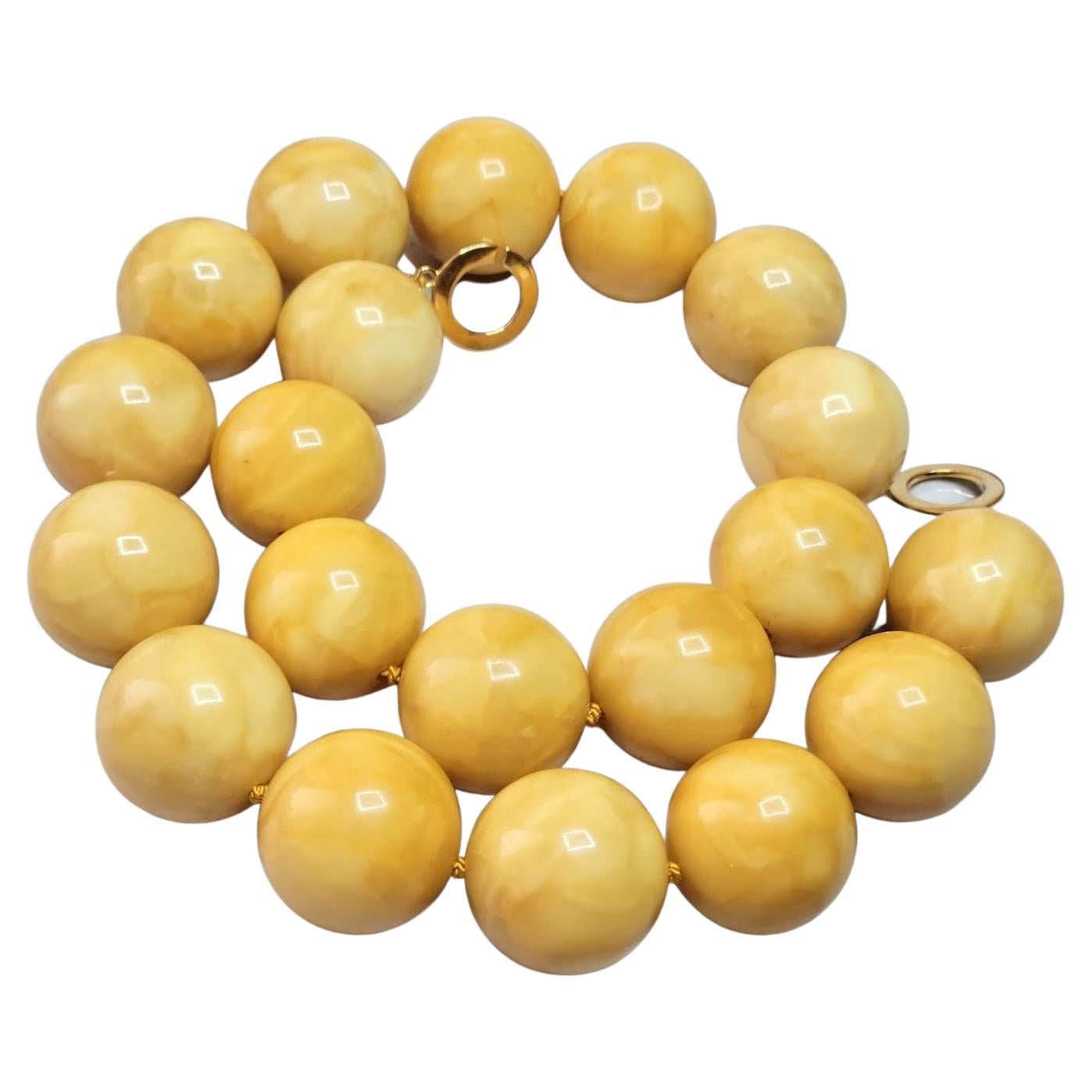 Royal Baltic Amber Necklace For Sale at 1stDibs