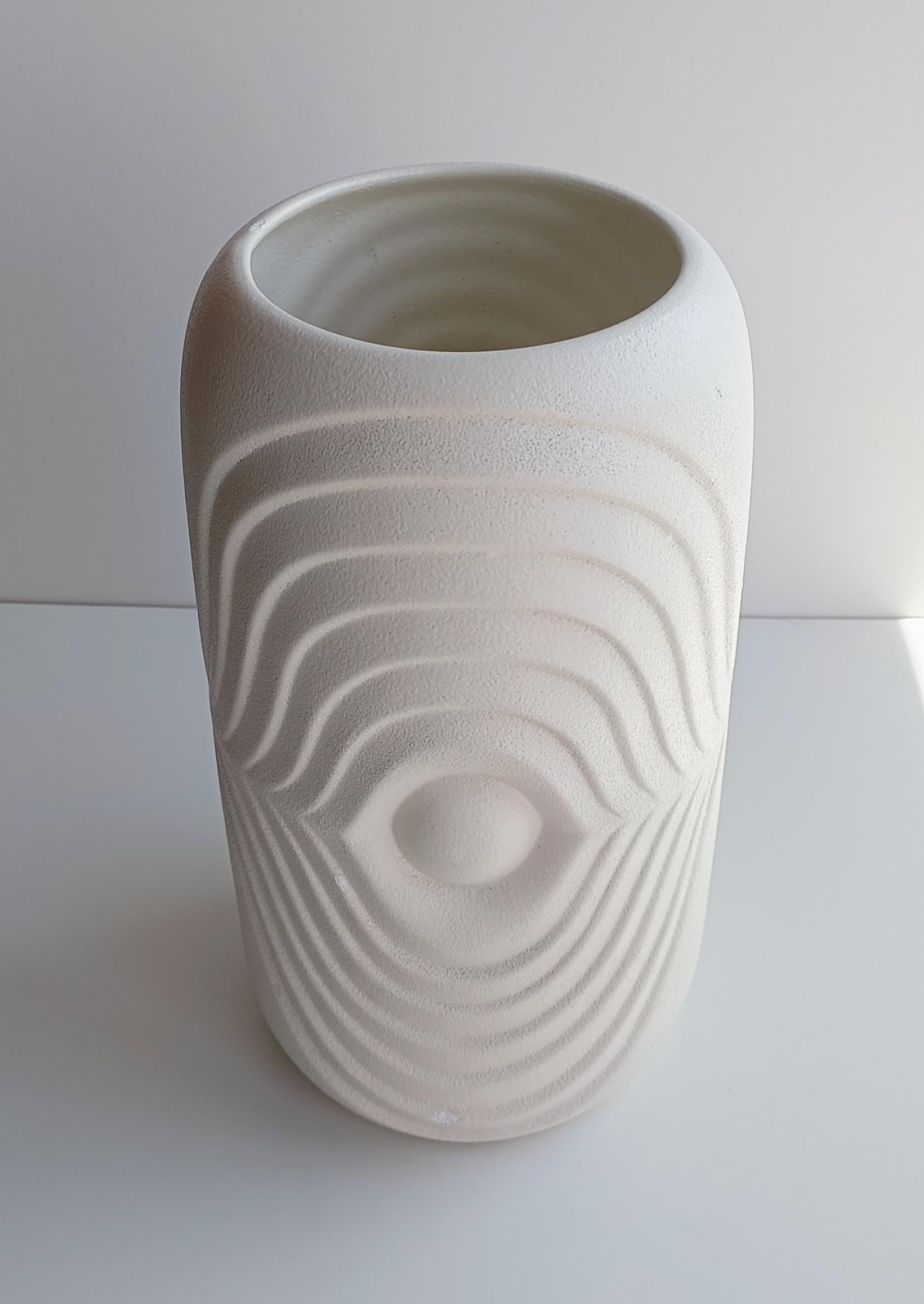 Royal Bavaria Op Art Ceramic Vase, Germany, 1960s In Good Condition In VALENCIA, ES