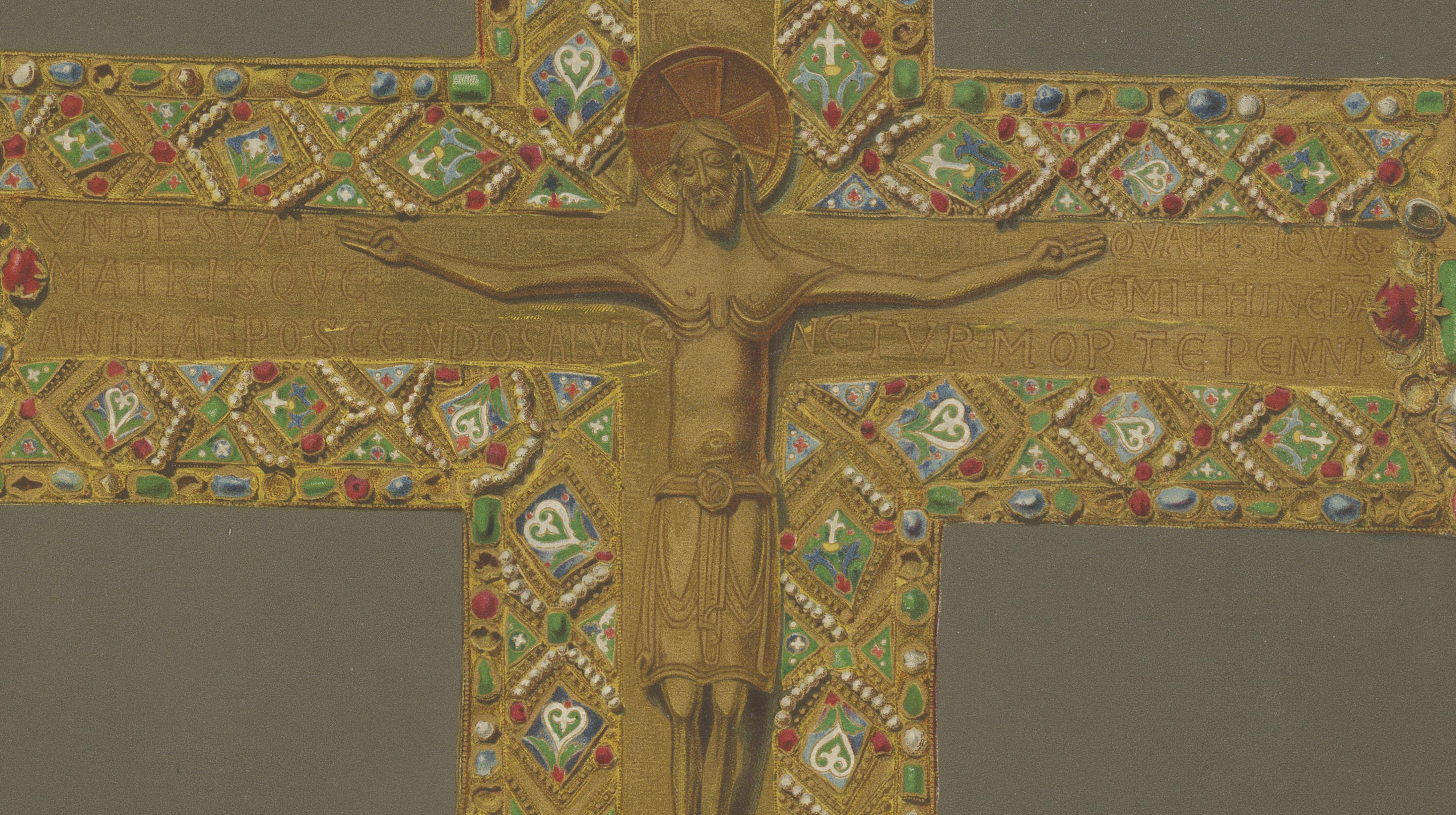 Royal Bavarian Cruciform Works – Jeweled Cross Diptych, Munich 1874