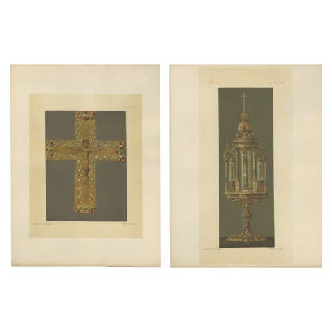 Royal Bavarian Cruciform Works – Jeweled Cross Diptych, Munich 1874