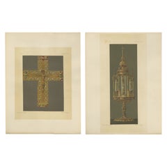 Royal Bavarian Cruciform Works – Jeweled Cross Diptych, Munich 1874