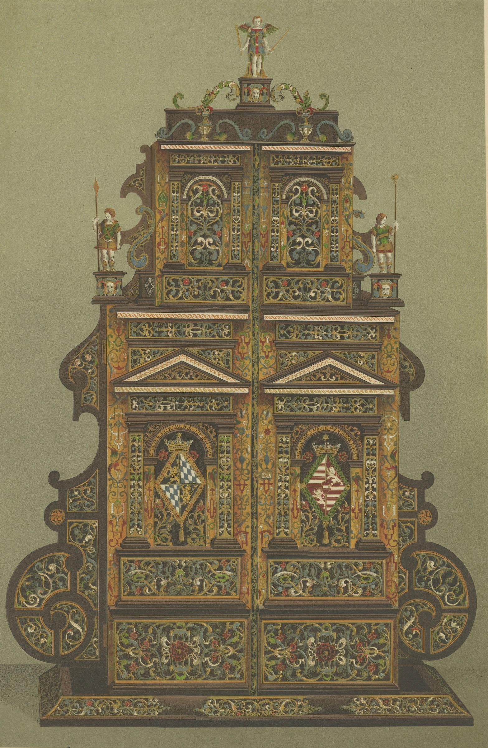 Royal Bavarian Liturgical Vessels – 3 Large Chromolithographs, Munich 1874