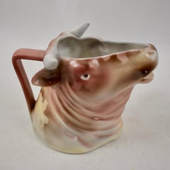Royal Bayreuth Bavarian Porcelain Bulls Head Creamer