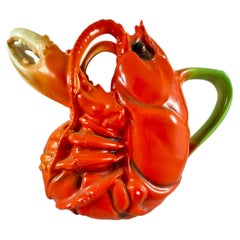 Royal Bayreuth Bavarian Porcelain Figural 7 Inch Lobster Pitcher