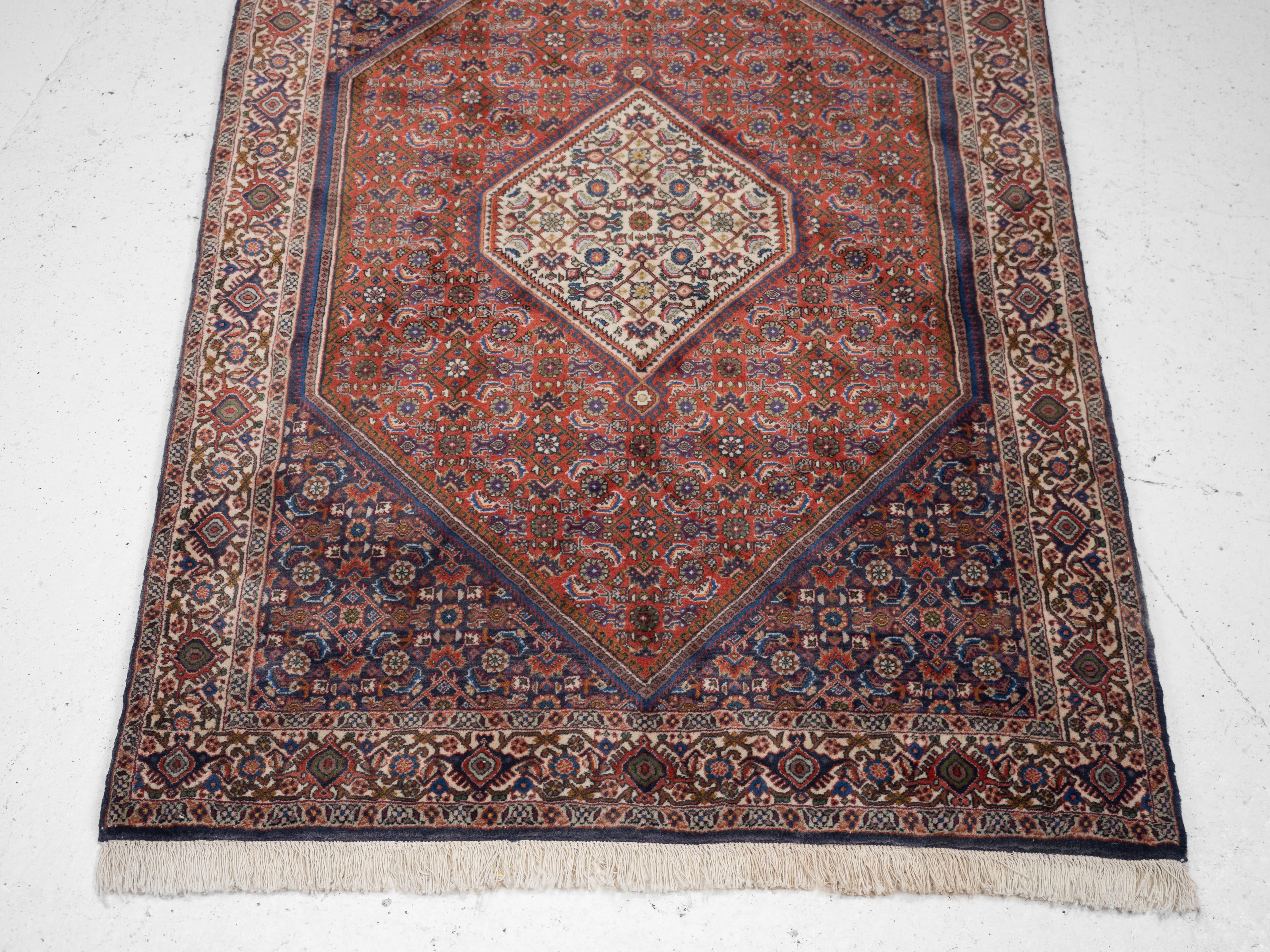 Perse Royal Bidjar Persian Rug with Herati Field 180 x 109 cm (Handwoven Oriental Rug) en vente