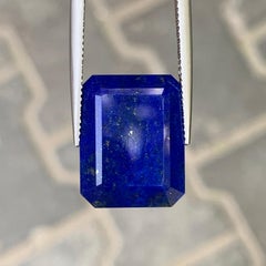 Royal Blue Color Pendant Size Faceted Natural Lapis Lazuli Gemstones for Jewelry